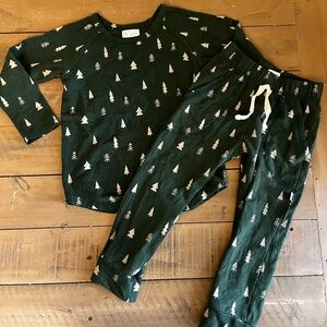 18-24M Jax and Lennon trees print long sleeve top and lounge pants set